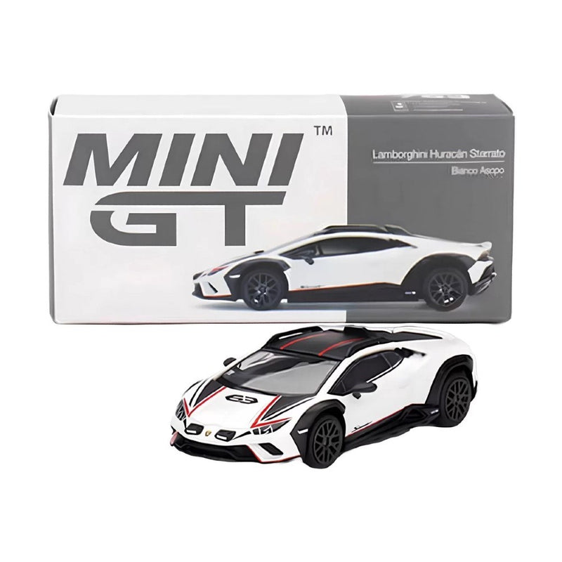 Mini Gt 1/64 LAMBORGHINI HURACAN STERRATO BIANCO ASOPO