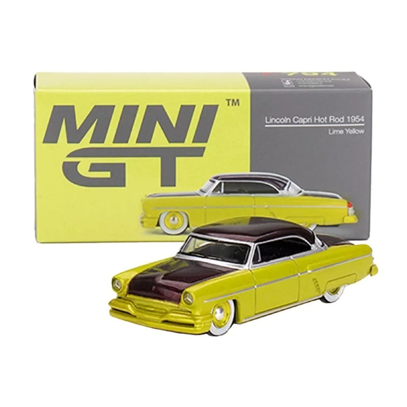 1/64 LINCOLN CAPRI HOT ROD 1954 LIME YELLOW
