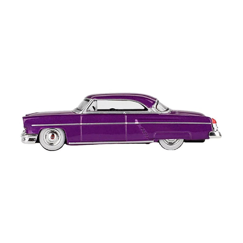 Mini Gt 1/64 LINCOLN CAPRI HOT ROD 1954 PURPLE METALLIC