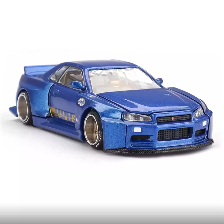 Mini Gt 1/64 NISSAN SKYLINE GT-R (R34) KAIDO WORKS SHINJUK