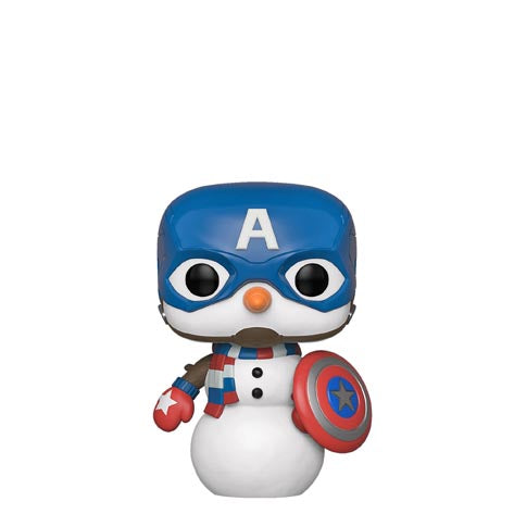 Funko POP Figür - Marvel Holiday, Captain America (Snowman)