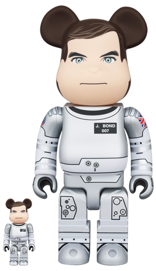 Medicom Toy Bearbrick  007 James Bond Moonraker  100% & 400% Figürü