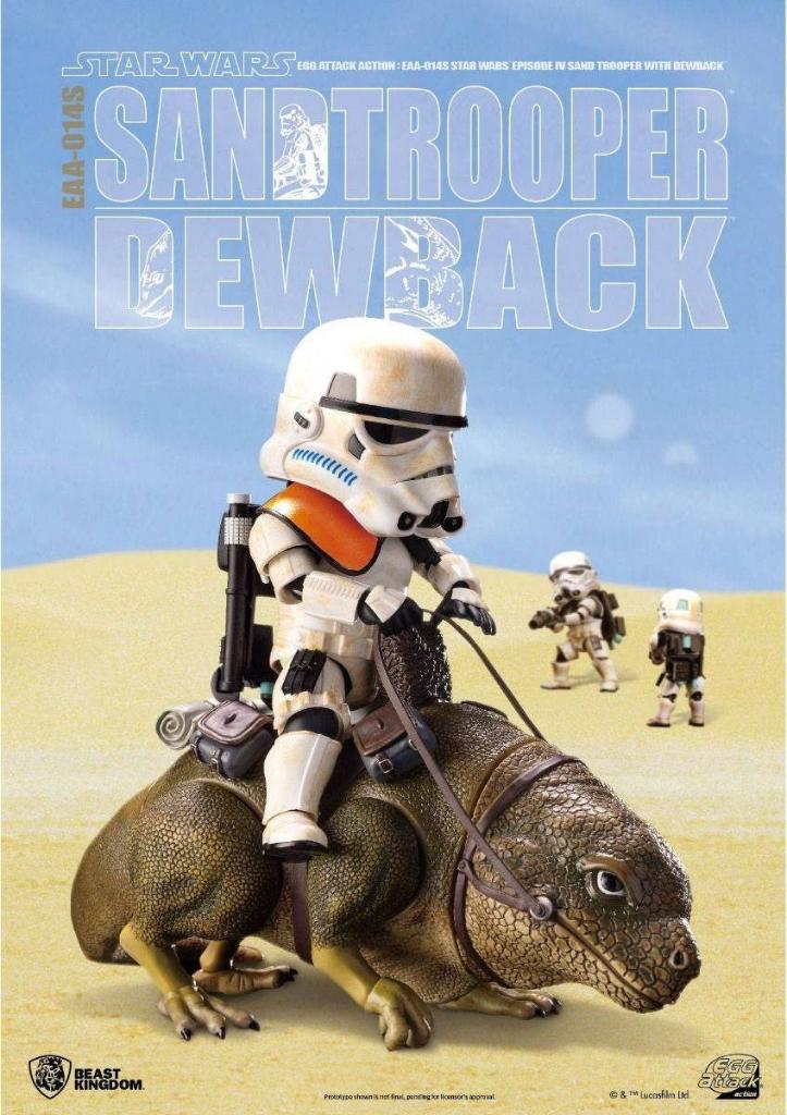 Beast Kingdom Star Wars Dewback With Sandtrooper