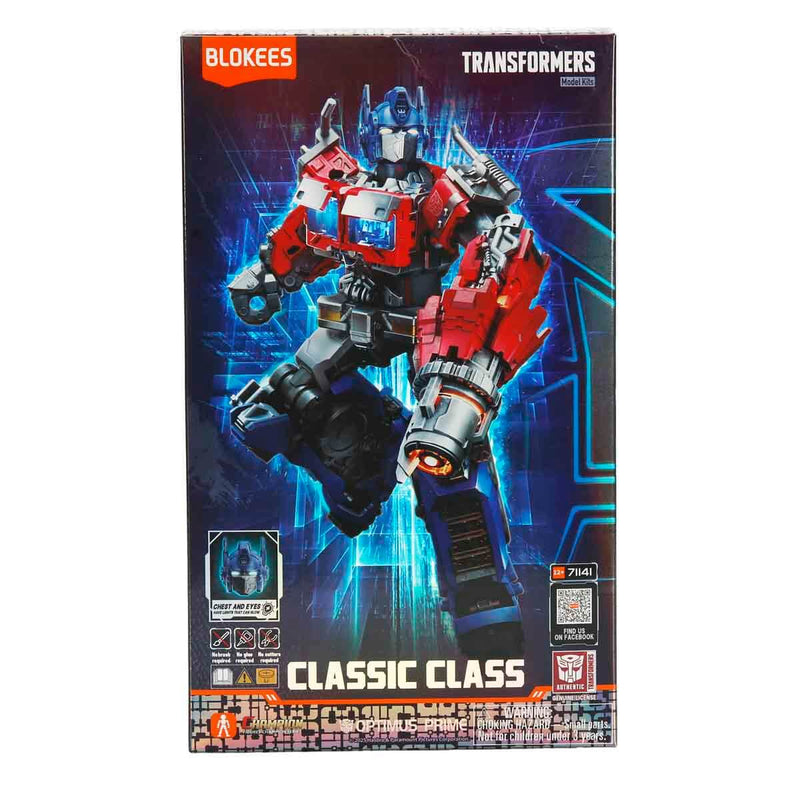 Blokees Işıklı Transformers Classic Class Optimus Prime Figür Yapım Seti 83 Parça