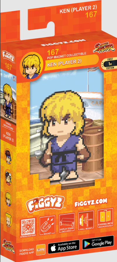 Ken (Player 2) 167 Street Fighter 2 magnet figür - görsel 4