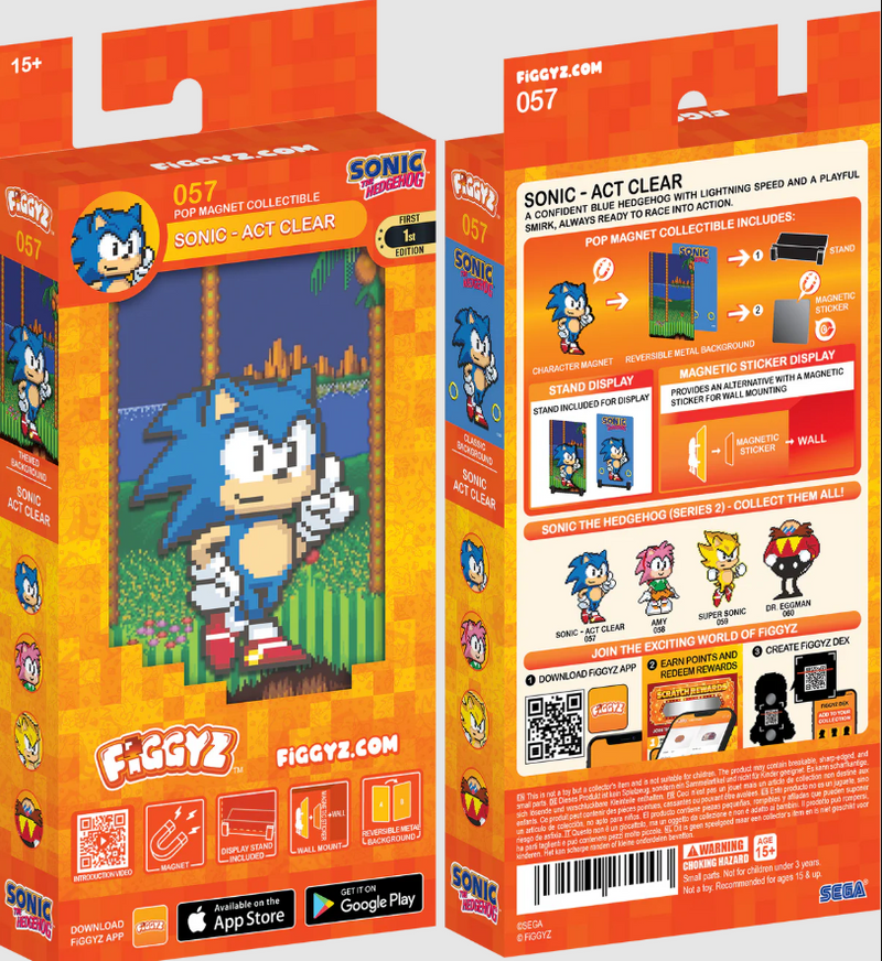 Figgyz Sonic-Act Clear 57 - Sonic the Hedgehog (Classic)