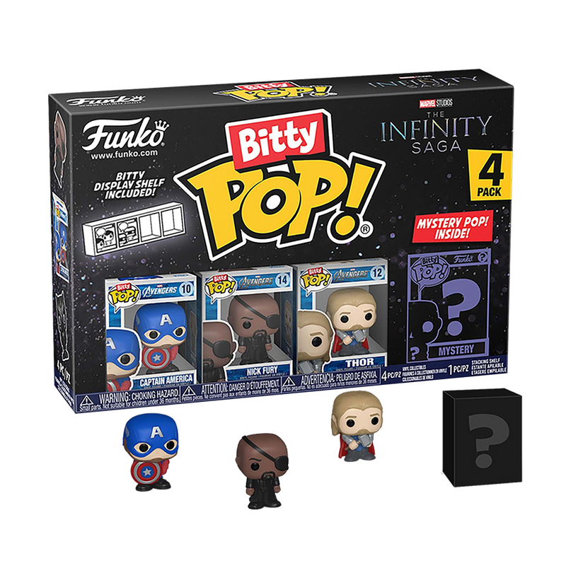 Funko Bitty POP  Marvel Captain America 4'lü Paket