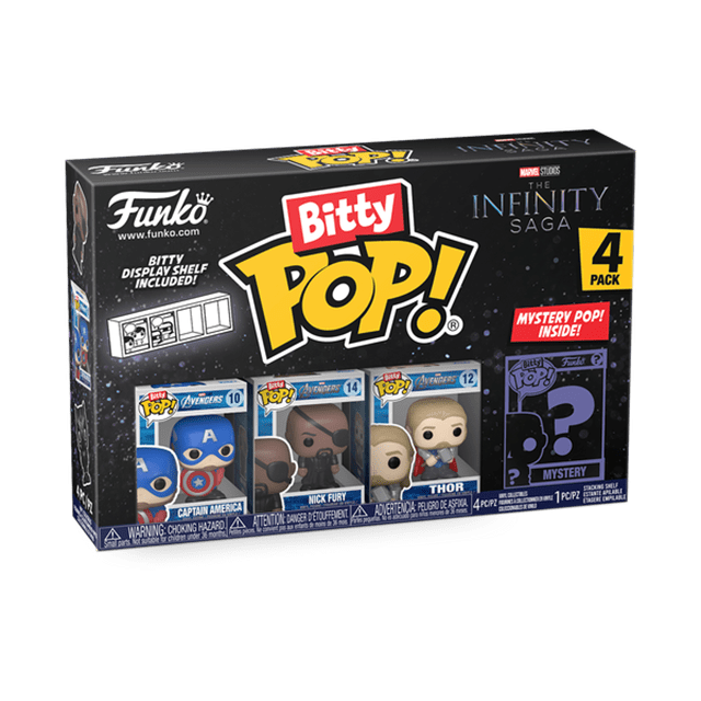 Funko Bitty POP  Marvel Captain America 4'lü Paket