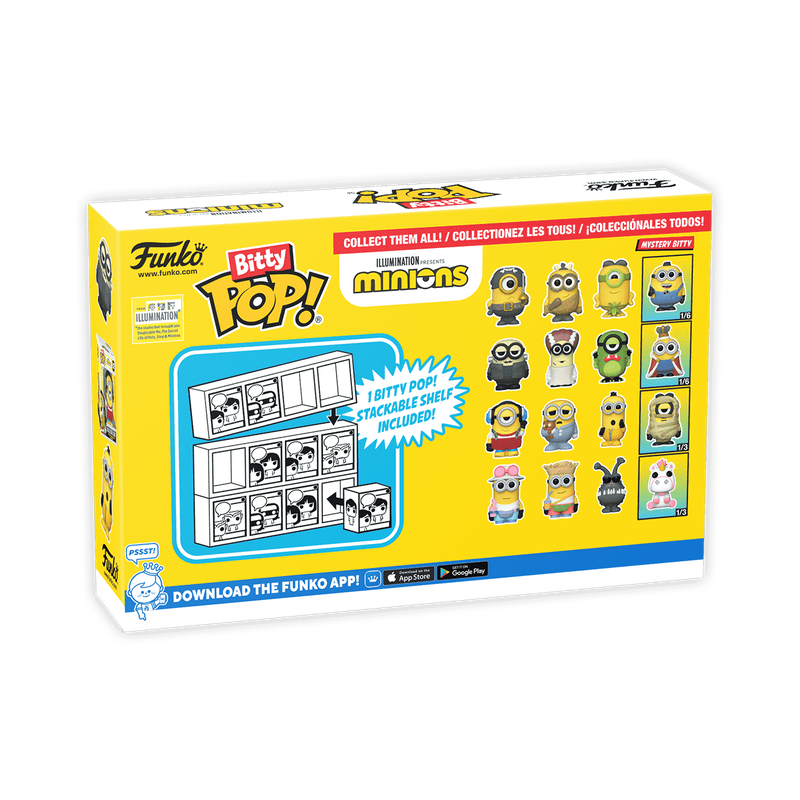 Funko Bitty POP Minions - Roller Skating Stuart 4'lü Paket