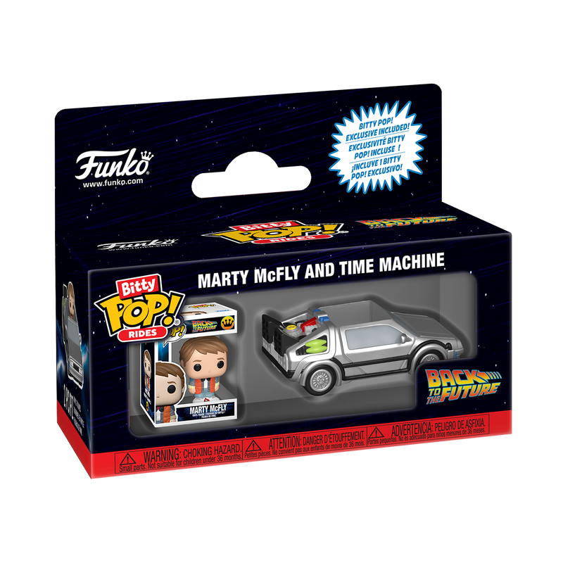 Funko Bitty POP - Ride Back to the Future - Rides Marty McFly and Time Machine