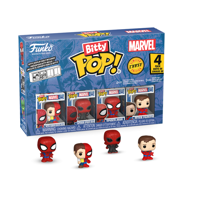 Funko Bitty POP - Spider-Man - Peter Parker Split 4'lü Paket