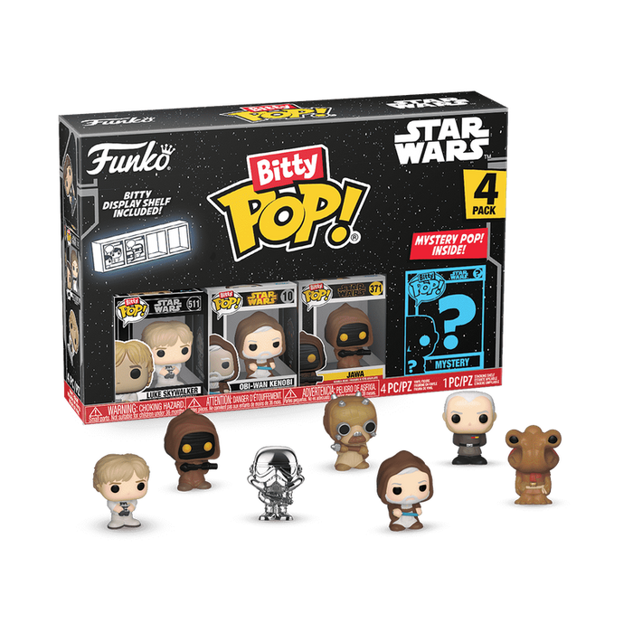 Funko Bitty POP Figure Star Wars - Luke Skywalker 4PK