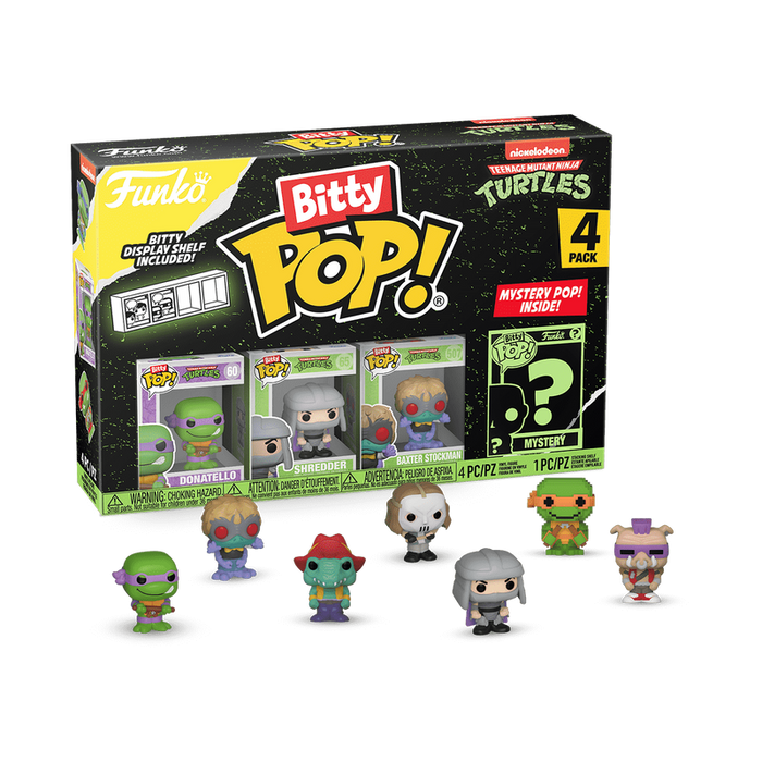 Funko Bitty POP Teenage Mutant Ninja Turtles, Donatello 4'lü Paket