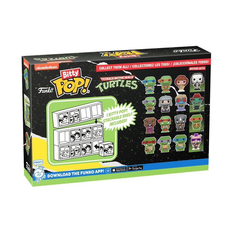 Funko Bitty POP Teenage Mutant Ninja Turtles, Splinter 4'lü Paket
