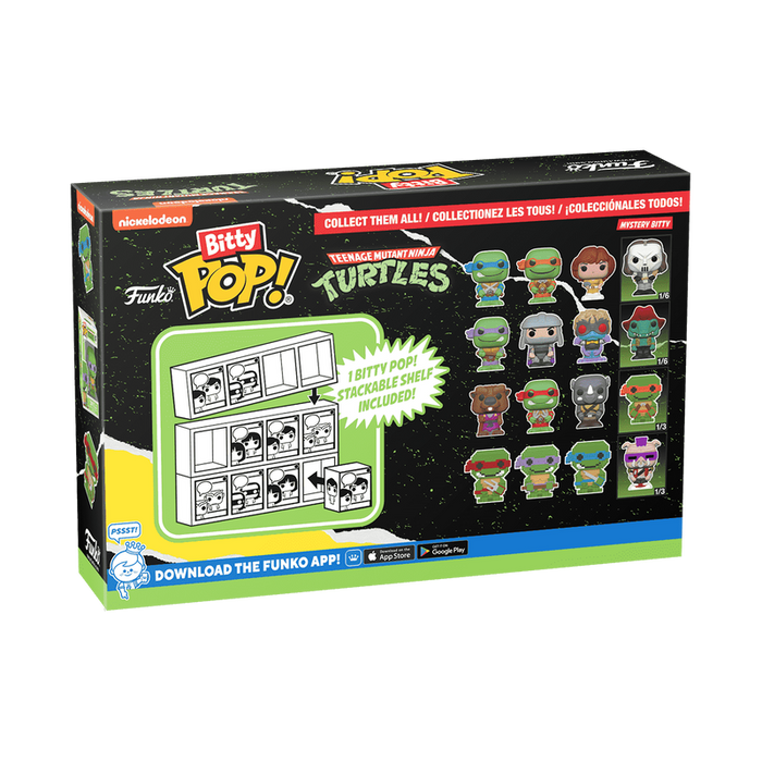 Funko Bitty POP Teenage Mutant Ninja Turtles, Splinter 4'lü Paket