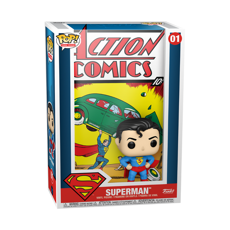 Funko Deluxe POP Figure - DC Action Comics Cover, Superman