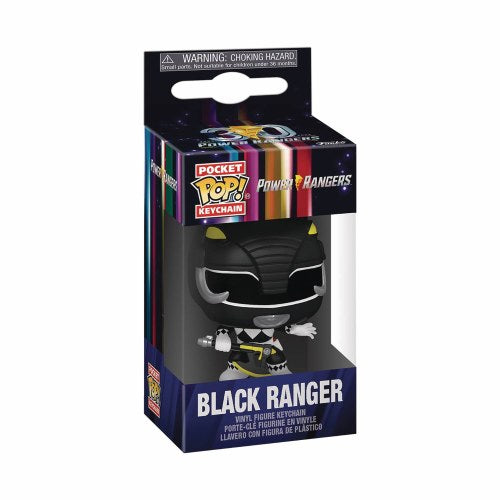 Funko POP Anahtarlık Mighty Morphin Power Rangers 30th anniversary Black Ranger