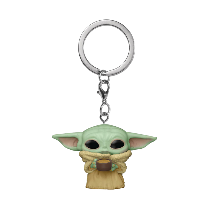 Funko POP Keychain: Star Wars Mandalorian- The Child With Cup