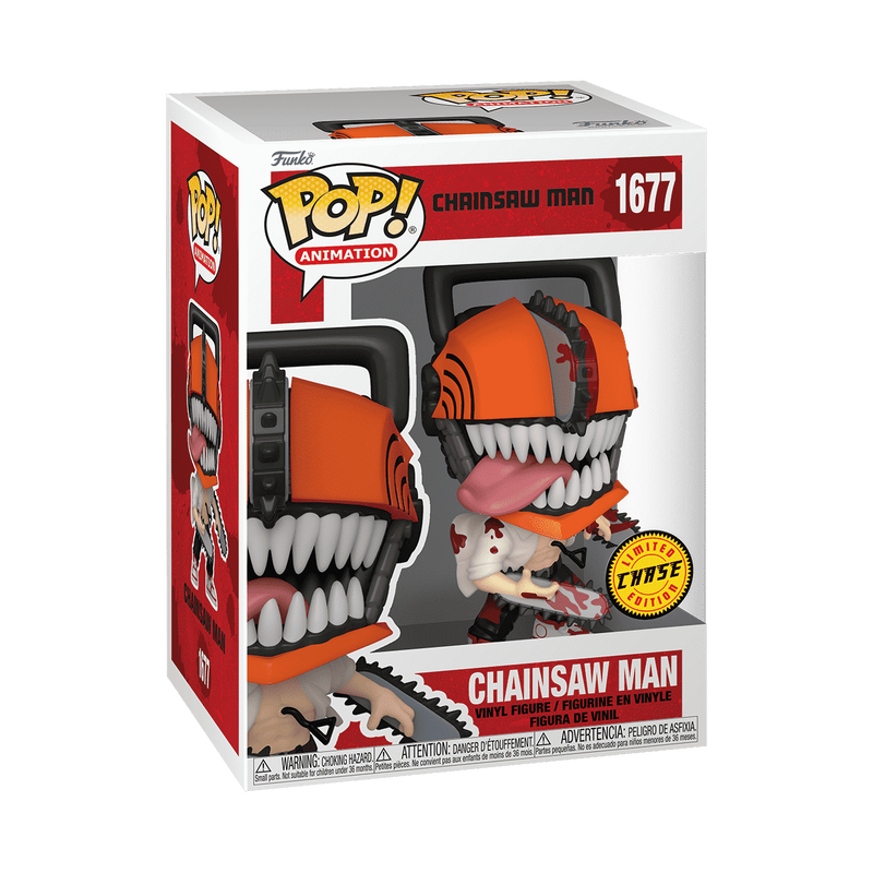 Funko POP Animation: Chainsaw Man - Chainsaw Man with Chase