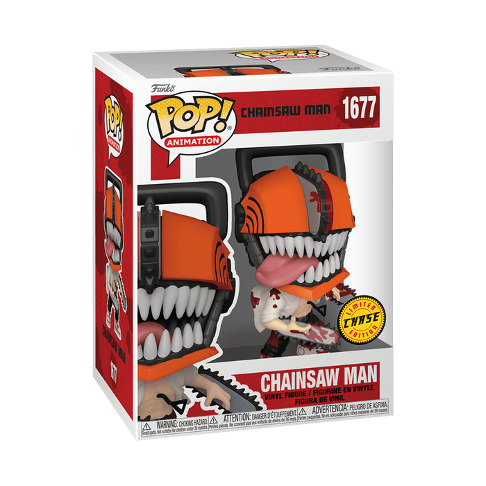 Funko POP Animation: Chainsaw Man - Chainsaw Man with Chase