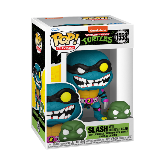 Funko POP&Buddy: Teenage Mutant Ninja Turtles – Slash & Pre-mutated, turtle Slash