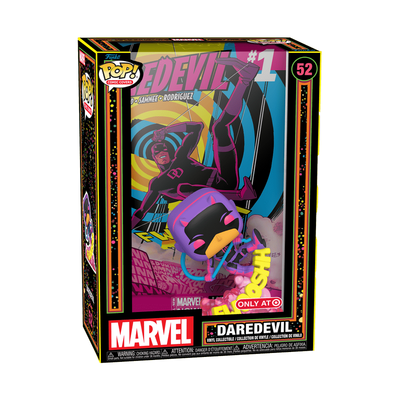 Funko POP Comic Cover: Marvel - Daredevil (Black Light) Exclusive