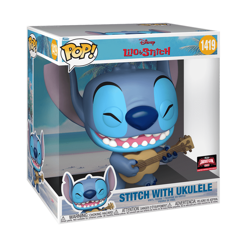 Funko  POP Deluxe 10'': Stitch with Ukulele 10"