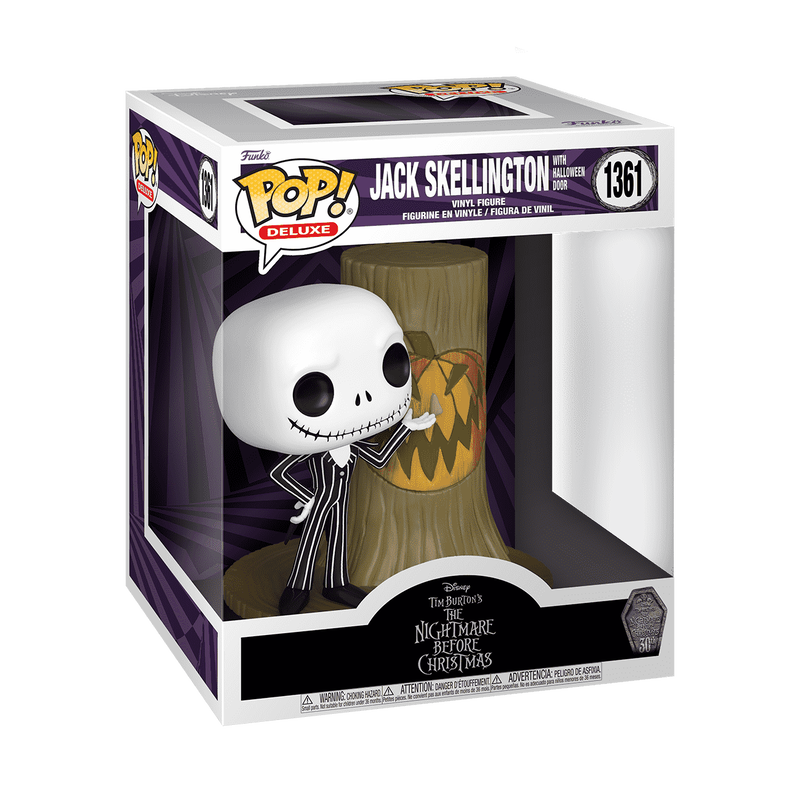 Funko POP Deluxe Disney: The Nightmare Before Christmas 30th - Jack with Halloween Door Town