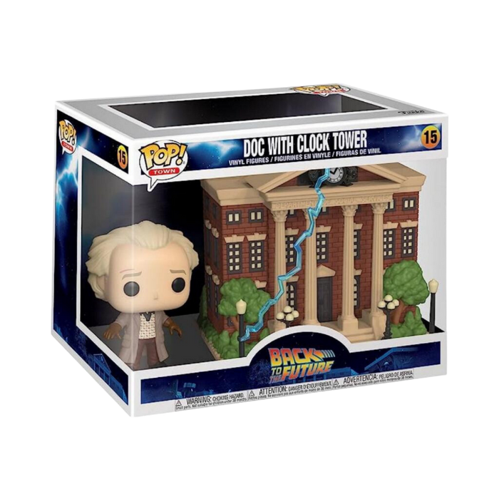 Funko POP Deluxe Figure - Back To The Fature Doc With Clock Tower