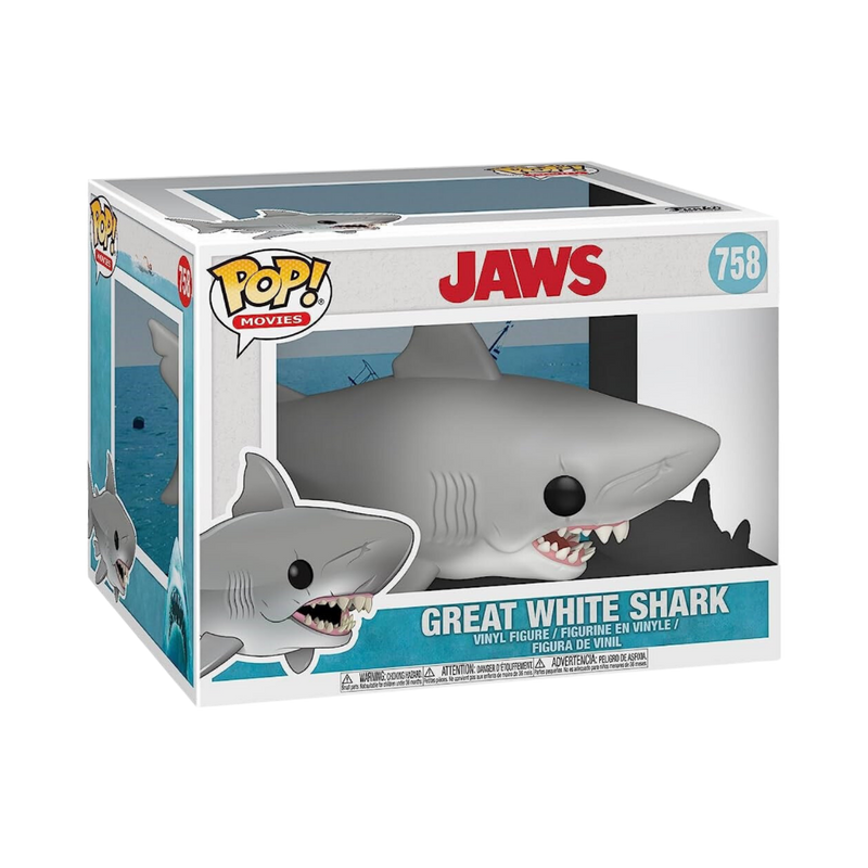 Funko POP Deluxe Movies Jaws Great With Shark