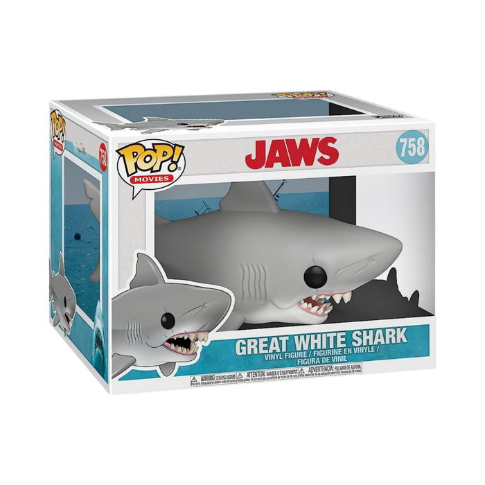 Funko Pop Deluxe Figure Movies Jaws Great With Shark