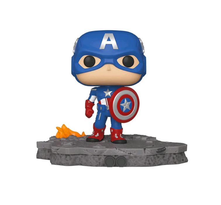 Funko POP Deluxe Marvel Avengers Assemble 6'' Captain America Special Edition