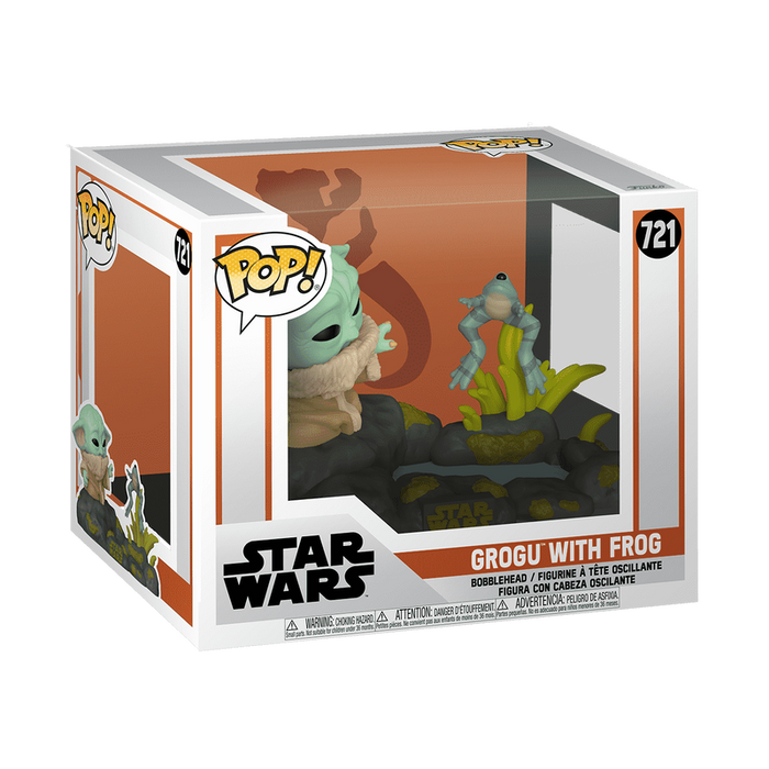 Funko POP Deluxe: The Mandalorian – Din Grogu w/Frog