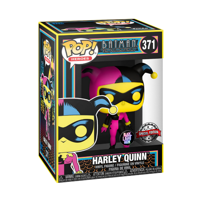 Funko POP Figure - Heroes: DC- Harley Quinn Black Light Special Edition