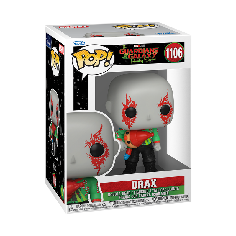 Funko Pop Figure: Marvel - Holiday - The Guardians of The Galaxy - Drax