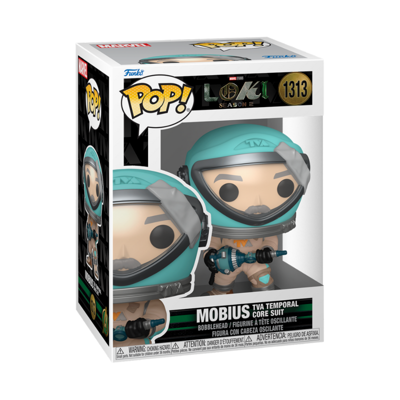 Funko POP Figure Marvel Loki Season 2 Mobius (TVA Temporal Core Suit)