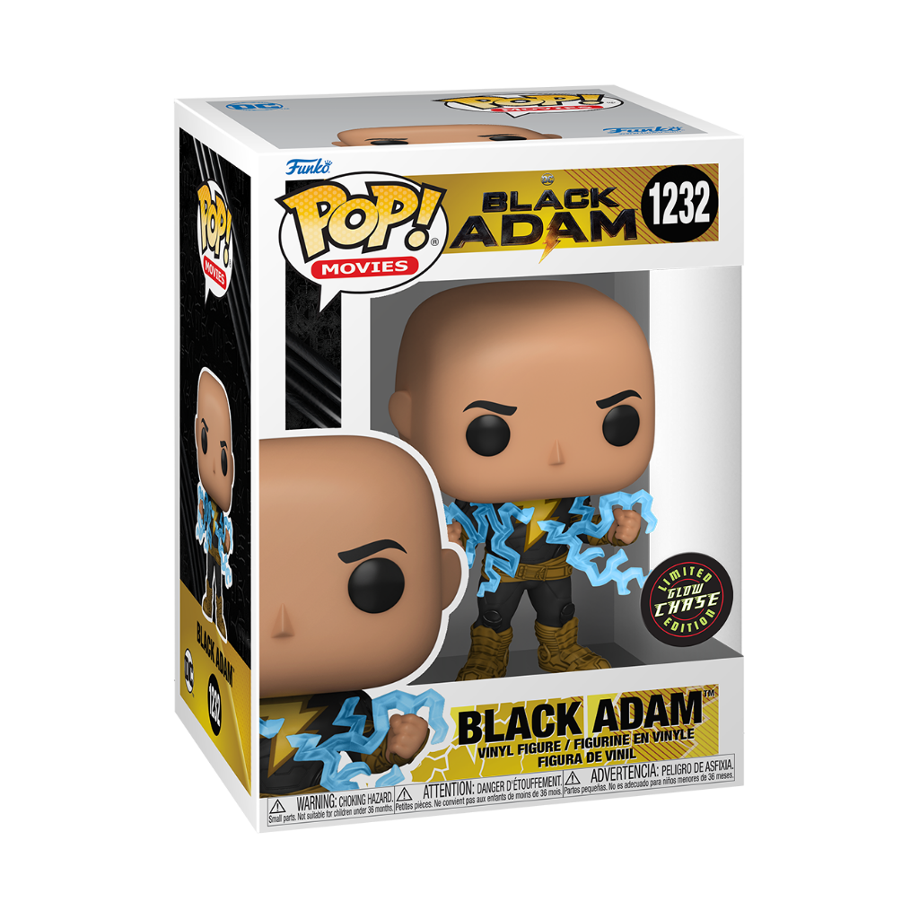Funko POP Movies DC Black Adam Black Adam with Lightning Glow Chase