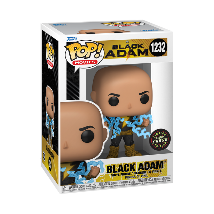 Funko Pop Figure - Movies: DC - Black Adam - Black Adam with Lightning #1232# Glow Limited Edition