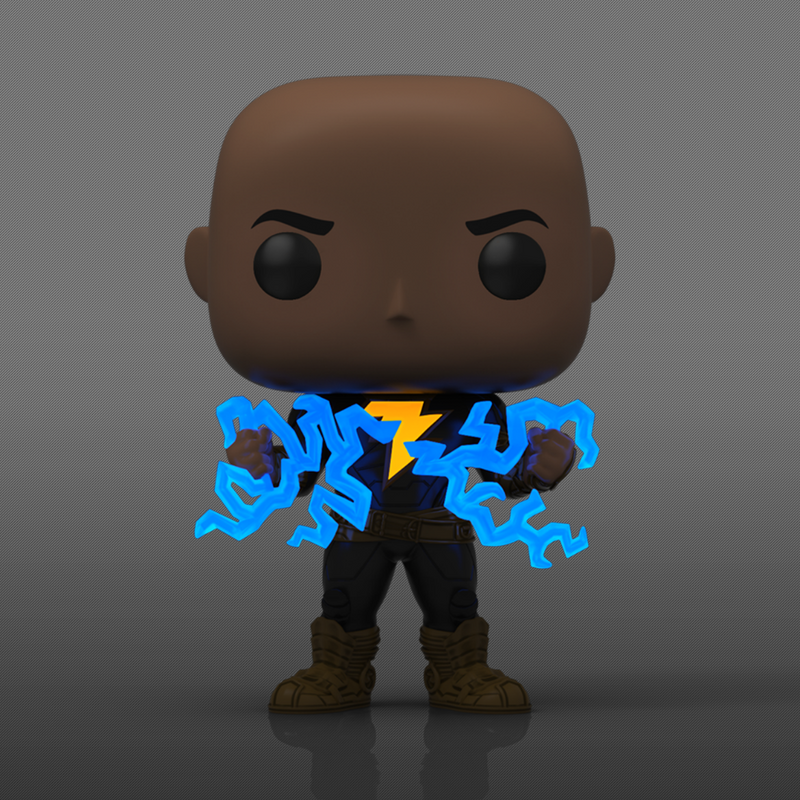 Funko Pop Figure - Movies: DC - Black Adam - Black Adam with Lightning #1232# Glow Limited Edition