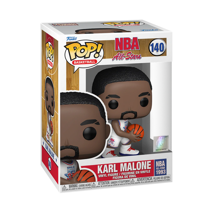 Funko Pop Figure: NBA:Legends Karl Malone 1993 White NBA All Star Uniform