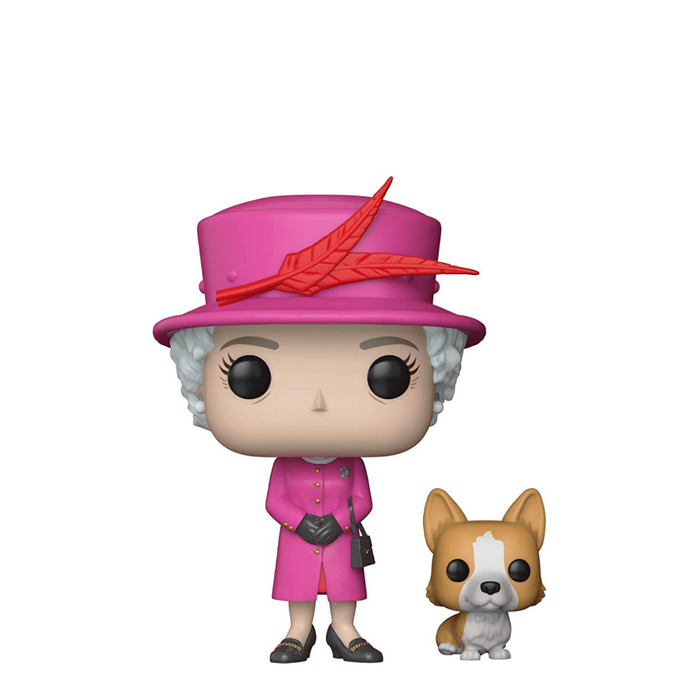 Funko Pop Figure Royal Family Queen Elizabeth II and Buddy Nita Toys