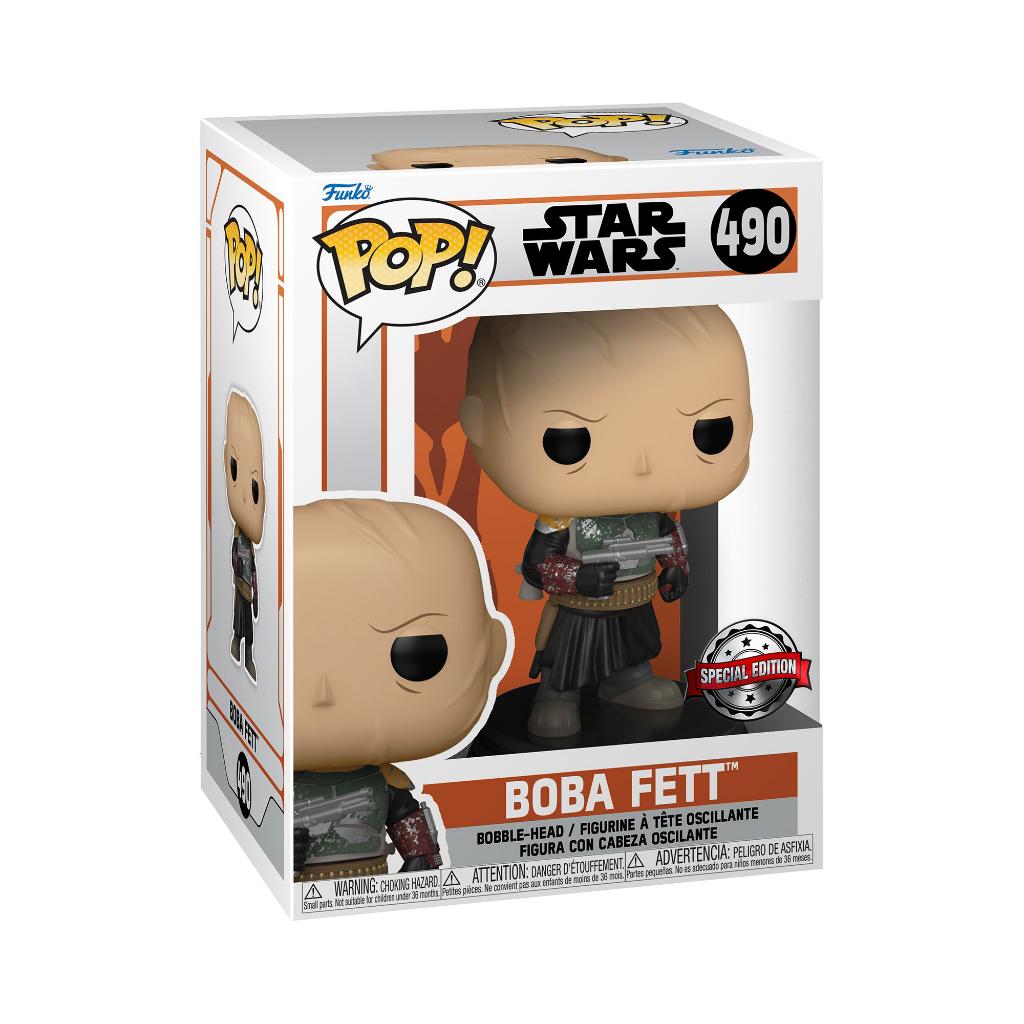 Funko POP Star Wars Mandalorian Boba Fett with Out Helmet Special Edition
