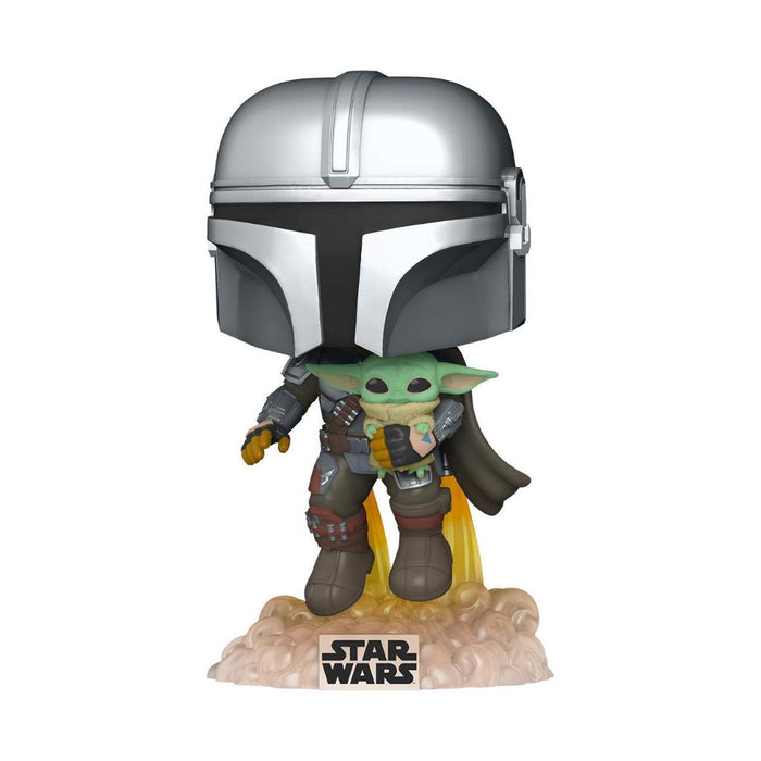 Funko POP Star Wars: The Mandalorian Mando Flying With Jet