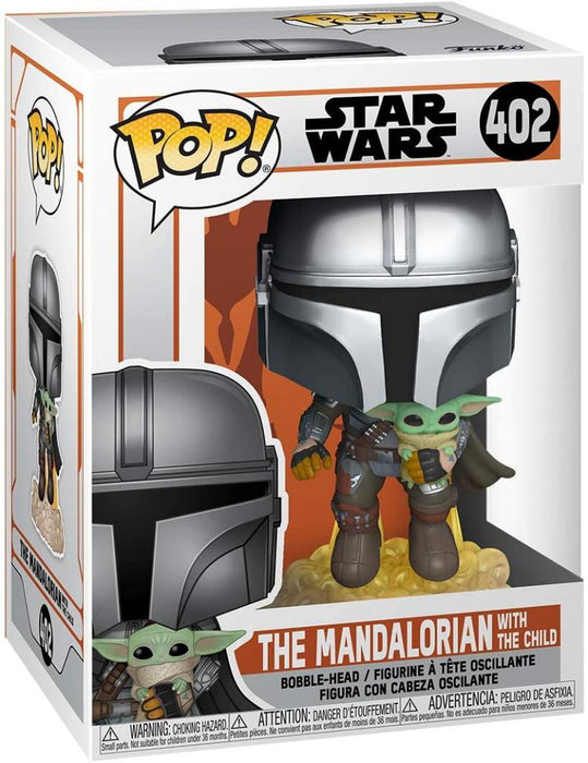 Funko POP Figure - Star Wars: The Mandalorian- Mando Flying w/Jet