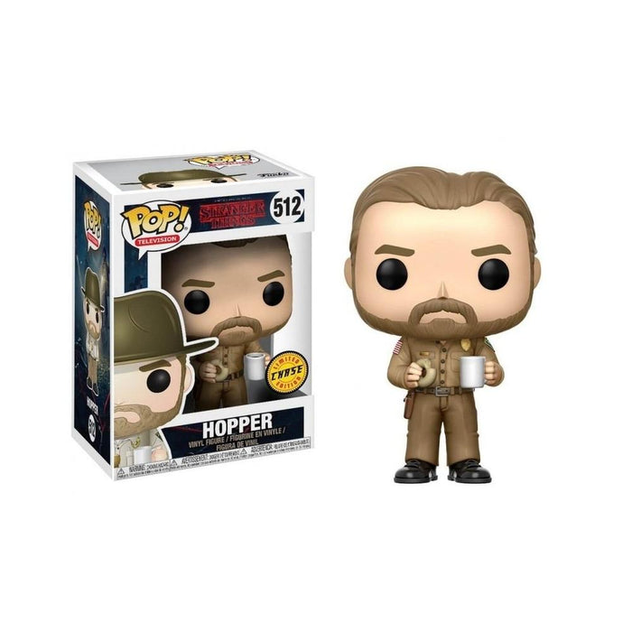 Funko POP Stranger Things Hopper With Donut with Chase