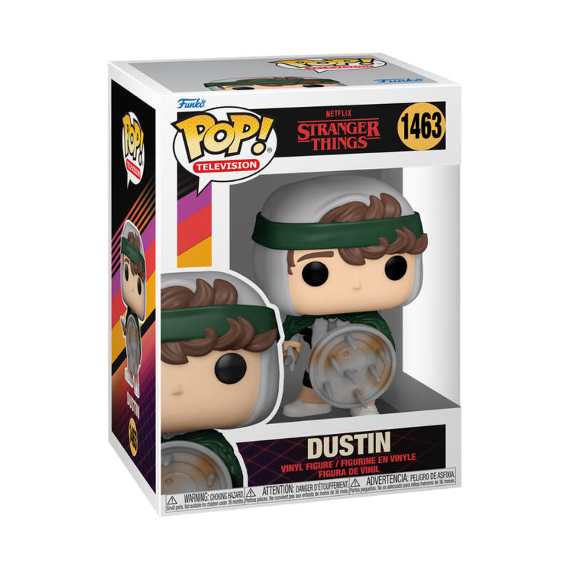 Funko POP Stranger Things Season 4 Hunter Dustin with shield