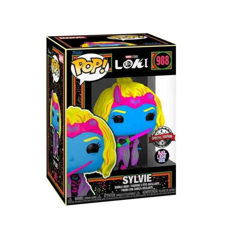 Funko POP Television Marvel Loki Slyvie Blackligth Special Edition
