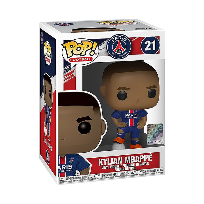 Figurine Funko Pop! Kylian Mbappé #21 PSG - 9,5 Cm, Boîte Fenêtrée Avec Protection - 7