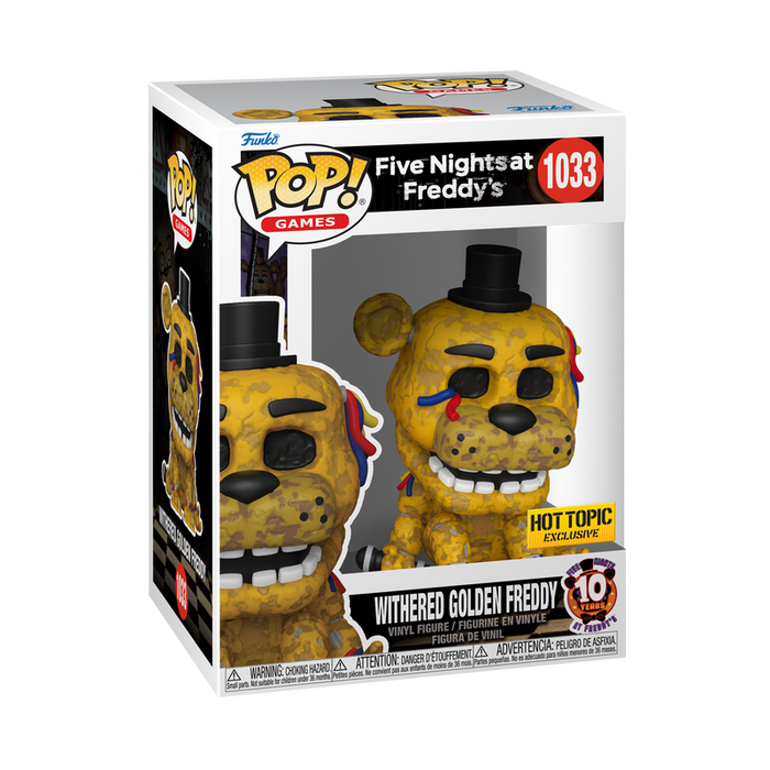 Funko POP Games: Five Nights at Freddy's - Withered Golden Freddy (Exclusive)