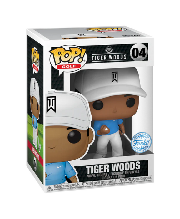 Funko POP Golf: Tiger Woods (Blue Shirt) Special Edition